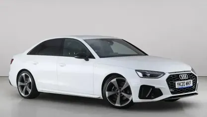 Used Audi A4 Black Edition 163 HP (119 kW) 2020 White Sedan