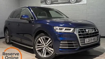 Used Audi Q5 S-Line 245 HP (180 kW) 2019 Blue SUV