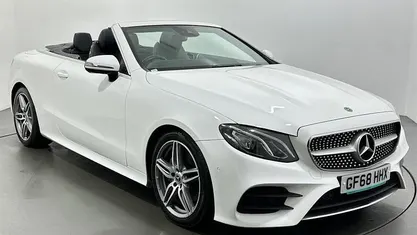 Used Mercedes E220 AMG line 194 HP (142 kW) 2018 White Cabriolet