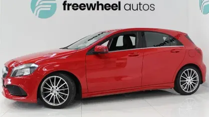 Used Mercedes A200 AMG line 136 HP (100 kW) 2017 Red Hatchback