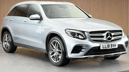Used Mercedes GLC220 AMG line 170 HP (125 kW) 2018 Silver SUV