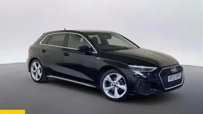 Used Audi A3 Sportback S-Line 150 HP (110 kW) 2022 Black Hatchback