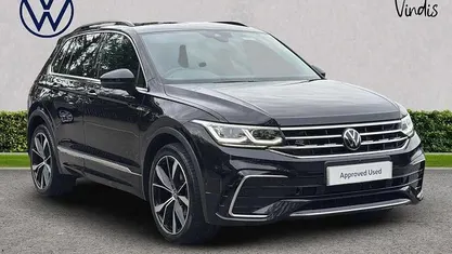 Black Used 2023 VW Tiguan R-line SUV | £26,333 (Fair price)