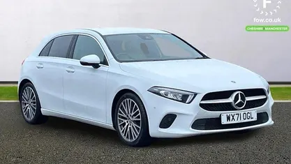 Used Mercedes A180 Executive 136 HP (100 kW) 2021 White Hatchback