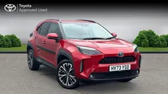 Scarlet flare Used 2023 Toyota Yaris Hybrid SUV | £25,155 (Fair price)