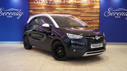 Used Vauxhall Crossland X Elite 82 HP (60 kW) 2018 Black SUV