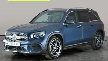 Used Mercedes GLB200 AMG line 163 HP (119 kW) 2021 Blue SUV