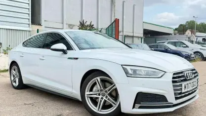 Used Audi A5 Sportback S-Line 218 HP (160 kW) 2017 White Hatchback