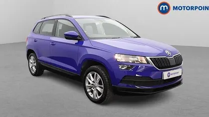 Used Skoda Karoq SE Technology 116 HP (85 kW) 2020 Blue SUV