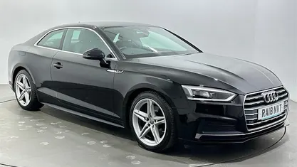 Used Audi A5 S-Line 150 HP (110 kW) 2018 Black Coupe