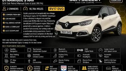 Used Renault Captur Dynamique 90 HP (66 kW) 2016 SUV