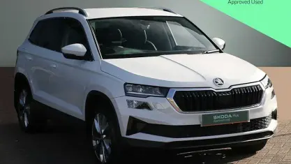 Used Skoda Karoq SE L 150 HP (110 kW) 2025 Moon white metallic SUV