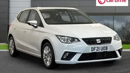 Used Seat Ibiza SE Technology 95 HP (69 kW) 2021 White Hatchback