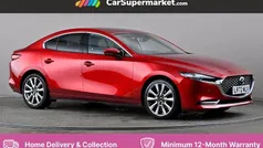 Red Used 2022 Mazda 3 Inclusive Sedan | £15,847 (Fair price)