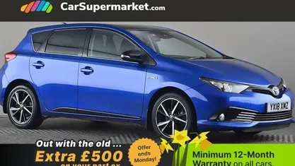 Used Toyota Auris Hybrid Design 136 HP (100 kW) 2018 Blue/black Hatchback