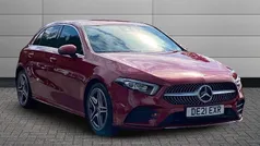 Patagonia red Used 2021 Mercedes A180 AMG line Hatchback | £19,195 (Fair price)
