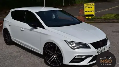 Used Seat Leon CUPRA 290 HP (213 kW) 2020 White Hatchback