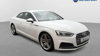 Used Audi A5 S-Line 190 HP (139 kW) 2019 White Coupe