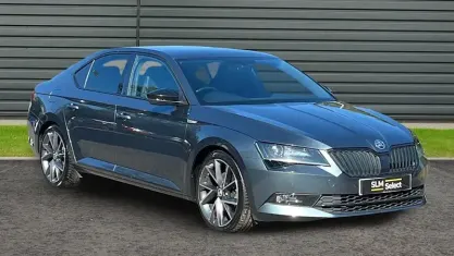 Used Skoda Superb SportLine 150 HP (110 kW) 2018 Grey Hatchback