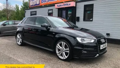 Used Audi A3 Sportback S-Line 110 HP (80 kW) 2014 Black Hatchback