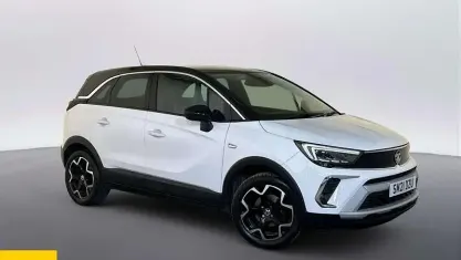 Used Vauxhall Crossland Elite 131 HP (96 kW) 2021 White SUV