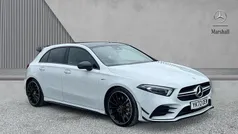 White Used 2022 Mercedes A35 AMG Premium Plus Hatchback | £33,812 (Fair price)