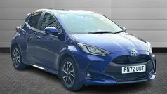 Galactic blue Used 2022 Toyota Yaris Hybrid Design Hatchback | £17,495 (Fair price)