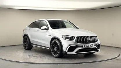 Used Mercedes GLC63 AMG Premium Plus 476 HP (350 kW) 2019 Iridium silver Coupe