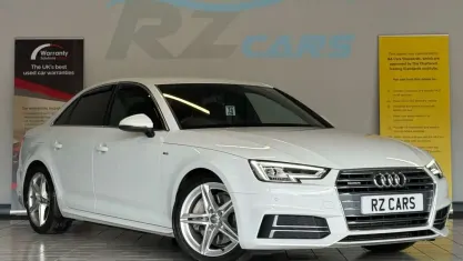 Usado Audi A4 S-Line 252 CV (185 kW) 2018 Blanco Berlina