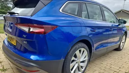 Used Skoda Enyaq iV ecoSuite 150 kW (204 HP) 2022 Blue SUV