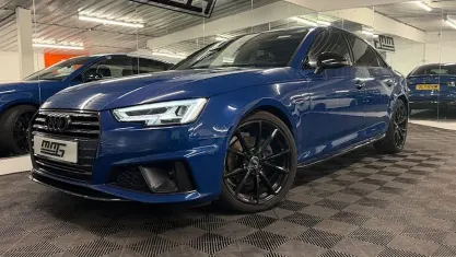 Used Audi A4 Black Edition 150 HP (110 kW) 2019 Blue Sedan