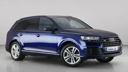 Used Audi Q7 S-Line 286 HP (210 kW) 2018 Blue SUV