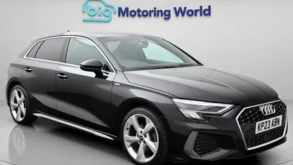 Begagnad Audi A3 Sportback S-Line 150 HK (110 kW) 2023 Svart Halvkombi