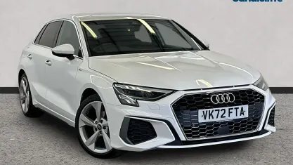 Begagnad Audi A3 S-Line 150 HK (110 kW) 2024 Vit Halvkombi