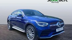 Blue Used 2019 Mercedes GLC300 AMG Line Premium Coupe | £27,848 (Fair price)