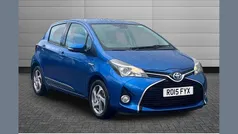 Island blue Used 2015 Toyota Yaris Hybrid Hatchback | £10,699 (Fair price)