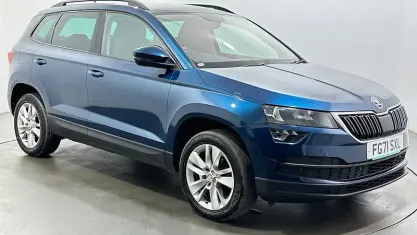 Used Skoda Karoq SE Technology 116 HP (85 kW) 2021 Blue SUV