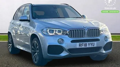 Silver Used 2018 BMW X5 M Sport SUV | £28,599 (Fair price)