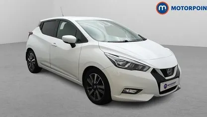 White Used 2018 Nissan Micra N-Connecta Hatchback | £8,349 (Fair price)