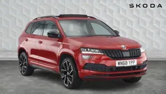 Red Used 2018 Skoda Karoq SportLine SUV | £14,349 (Fair price)