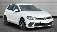 Pure white Used 2021 VW Polo Life Hatchback | £16,095 (Fair price)