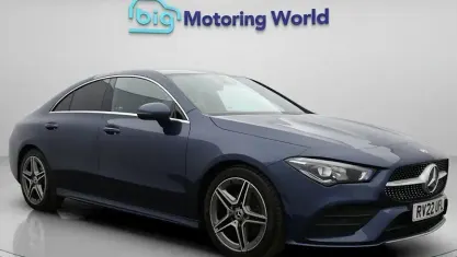 Used Mercedes CLA180 AMG line 136 HP (100 kW) 2022 Blue Coupe
