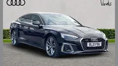 Black Used 2021 Audi A5 Sportback S-Line Hatchback | £23,597 (Fair price)