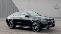 Obsidian black metallic Used 2025 Mercedes GLE450 AMG AMG Line Premium Plus Coupe | £73,890 (Good price)