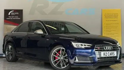 Used Audi S4 Comfort 354 HP (260 kW) 2018 Blue Sedan