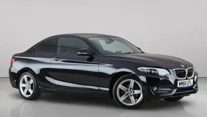 Used BMW 218 Sport Line 136 HP (100 kW) 2016 Black Coupe