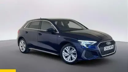 Used Audi A3 Sportback e-tron S-Line 204 HP (150 kW) 2022 Blue Hatchback