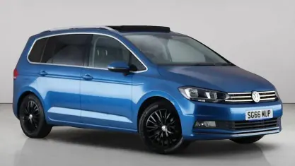 Used VW Touran SEL 150 HP (110 kW) 2016 Blue MPV