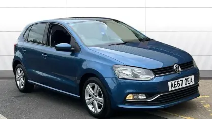 Used VW Polo Edition 90 HP (66 kW) 2017 Blue Hatchback