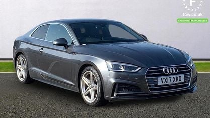 Usado Audi A5 S-Line 190 HP (139 kW) 2017 Cinzento Coupé
